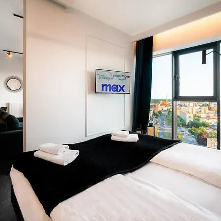 Hanza Black & White 17th Floor & Pool Parking By Stayly Appartement