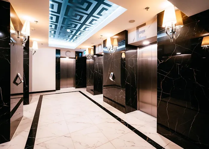 Hanza Black & White 17th Floor & Pool Parking By Stayly Apartman Szczecin