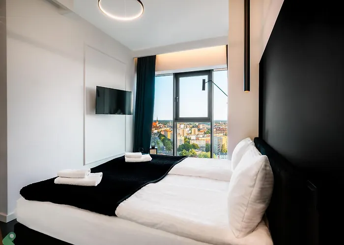Appartement Hanza Black & White 17th Floor & Pool Parking By Stayly Szczecin