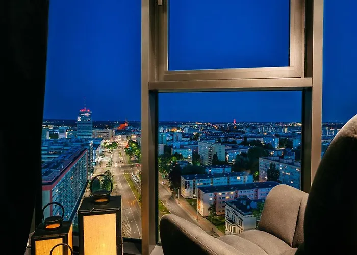 Hanza Black & White 17th Floor & Pool Parking By Stayly Szczecin